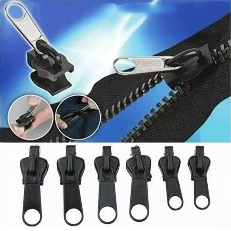 18x Zippers Sliders Zippers Repair Kits Zippers Pullers Replacement Zippers Teeth Zippers for Jackets Suitcases Jeans