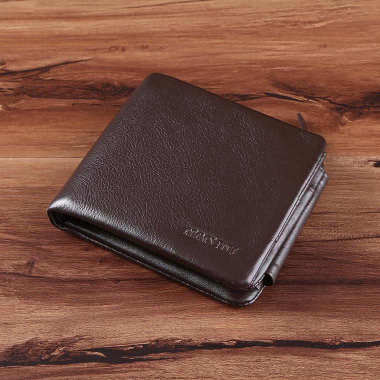 Buy Mandu Men's Wallet Leather Short Wallet Korean Fashion First Layer