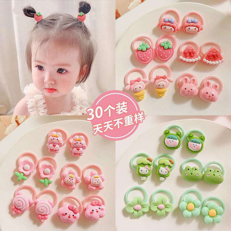 Baby & Toddler Elastic Hair Ties - No Damage Hair Accessories for Infants & Little Girls