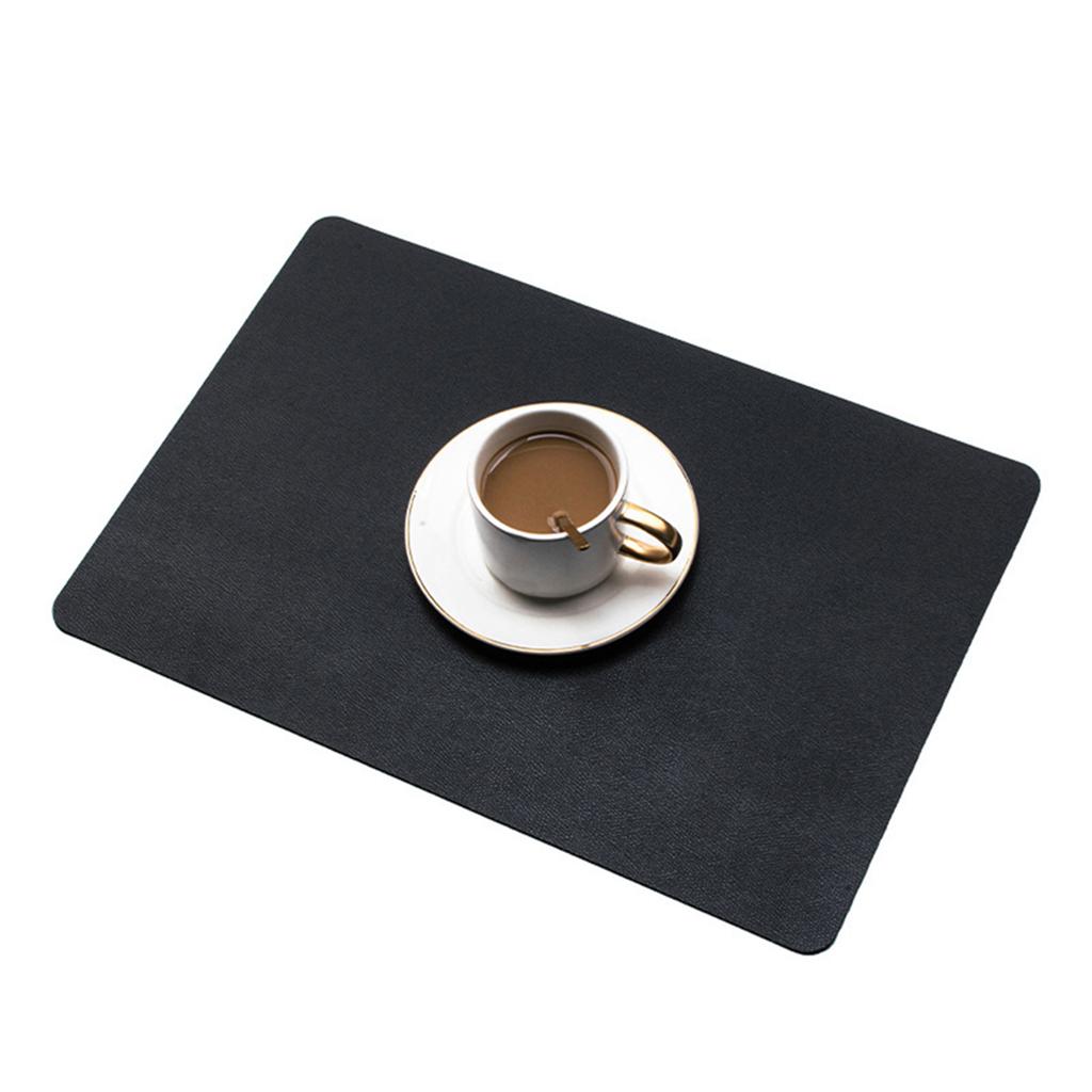 PU Leather Placemat Multipurpose Non-Slip Heat Resistant Table Mat For Home