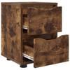 Nightstands 2 pcs Smoked Oak 30.5 x 30 x 43 cm