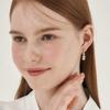 14K GF Round Stone Drop One-Touch Earrings C24EGF206