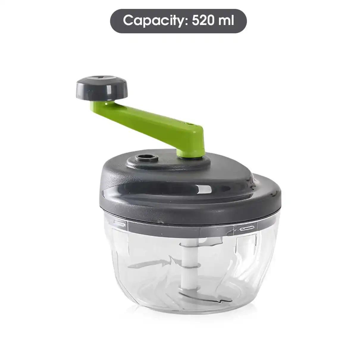 

1pc 520/900ML Manual Meat Mincer Garlic Chopper Rotate Garlic Press Crusher Vegetable Onion Cutter Kitchen Cooking Accessories