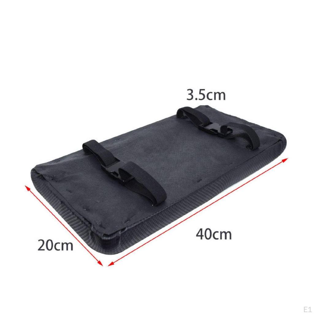 Motorcycle Rear Seat Cushion Padded Pad Rectangular for Passengers, Commuters,