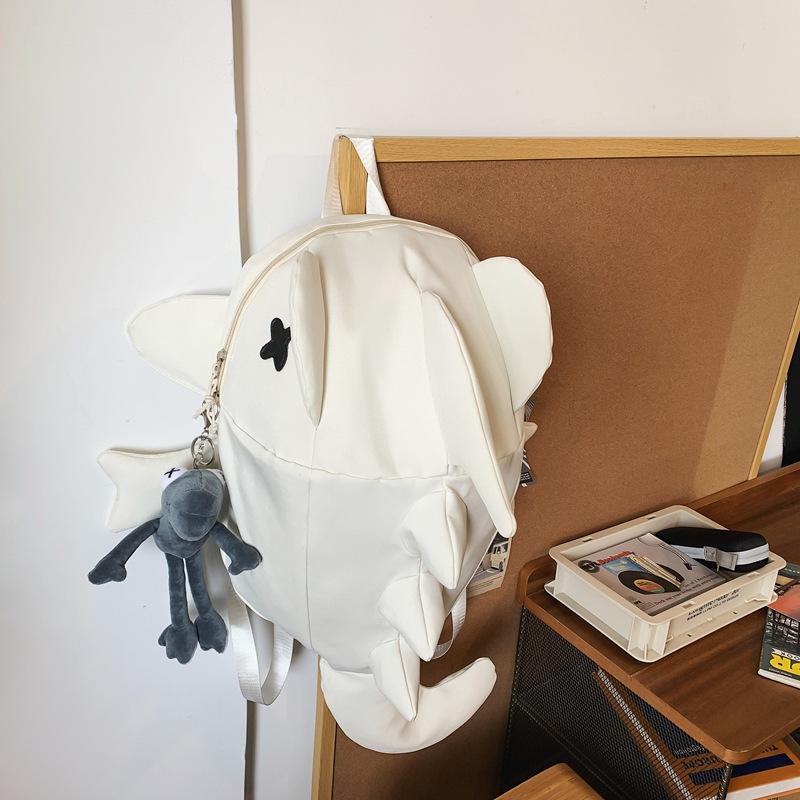 Kreativer Cartoon-Männer- und Frauen-Haifisch-Rucksack Persönlichkeit Lustiger Trend-Rucksack Große Kapazität Lässige Schultasche