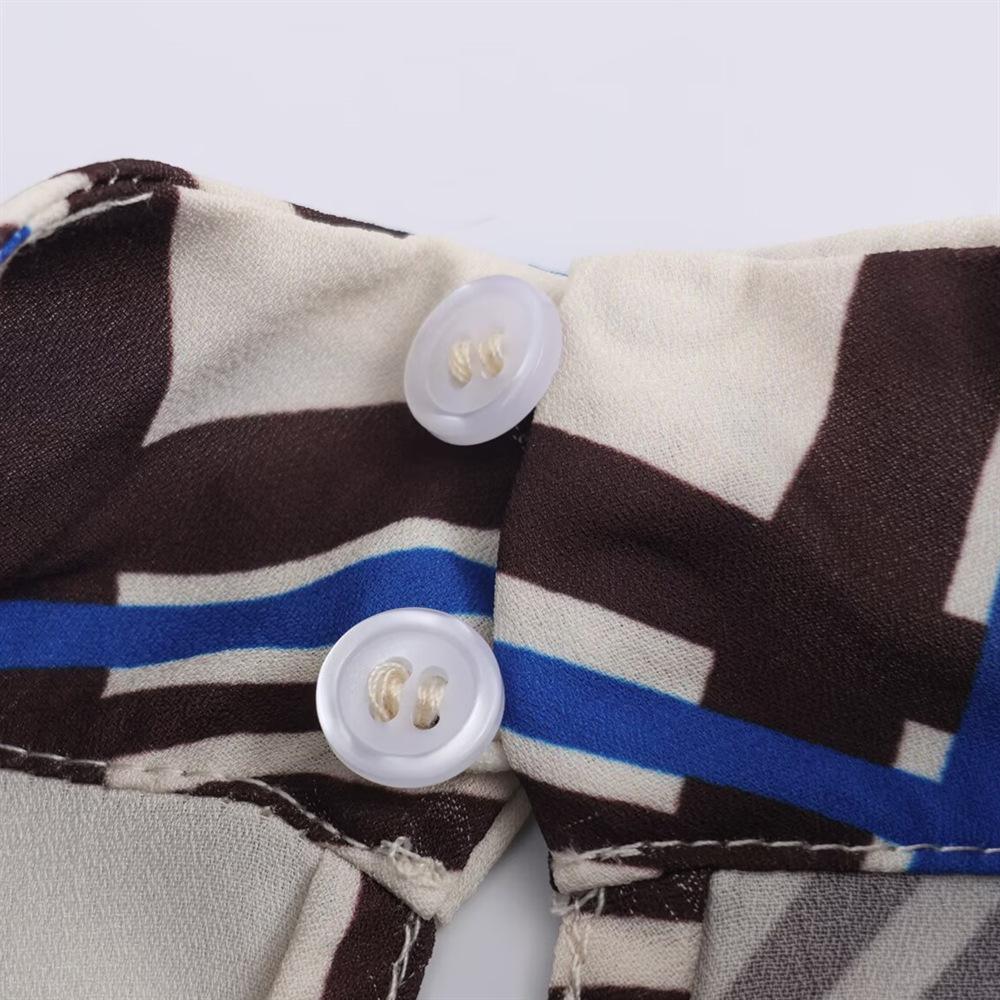 PB&ZA Women's Plaid High Neck Shirt - European & American Style Fashion, Autumn Arrival