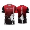 Laufende Schnelltrocknende Sport-T-Shirts für Herren Sommer Kurzarm Mode 3D Gedruckte Fitnessstudio-T-Shirts Lockere Atmungsaktive Rundhals-Oberteile