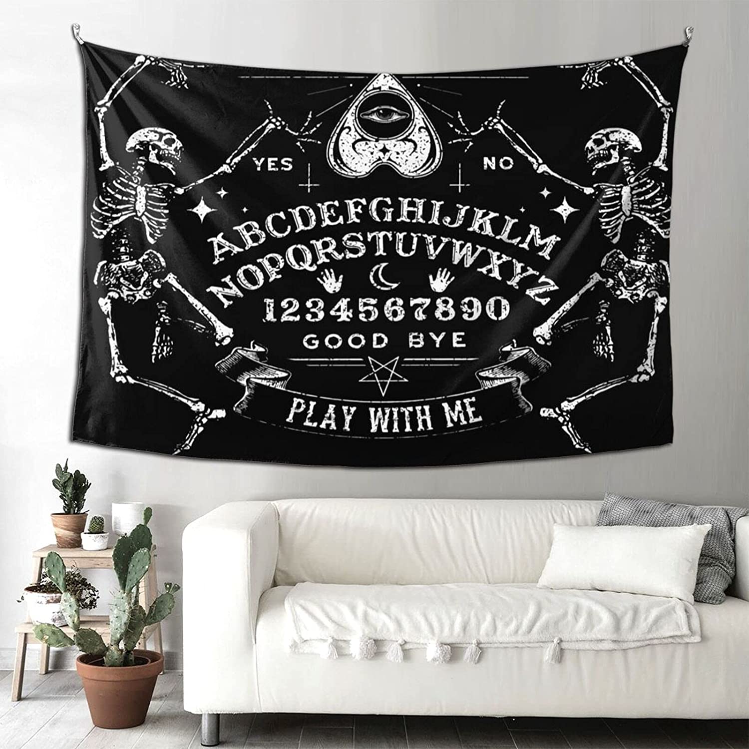 

Домашний декор, доска для спиритических сеансов, гобелен, винтажное настенное художественное настенное одеяло, украшение для Хэллоуина, спальни, гостиной, 230x180 см, Tapiz 200X150CM