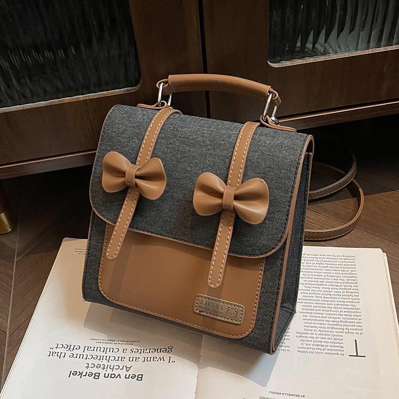 

Премиальный ретро женский рюкзак новый популярный универсальный дорожный рюкзак студенческий мини-рюкзак чёрный