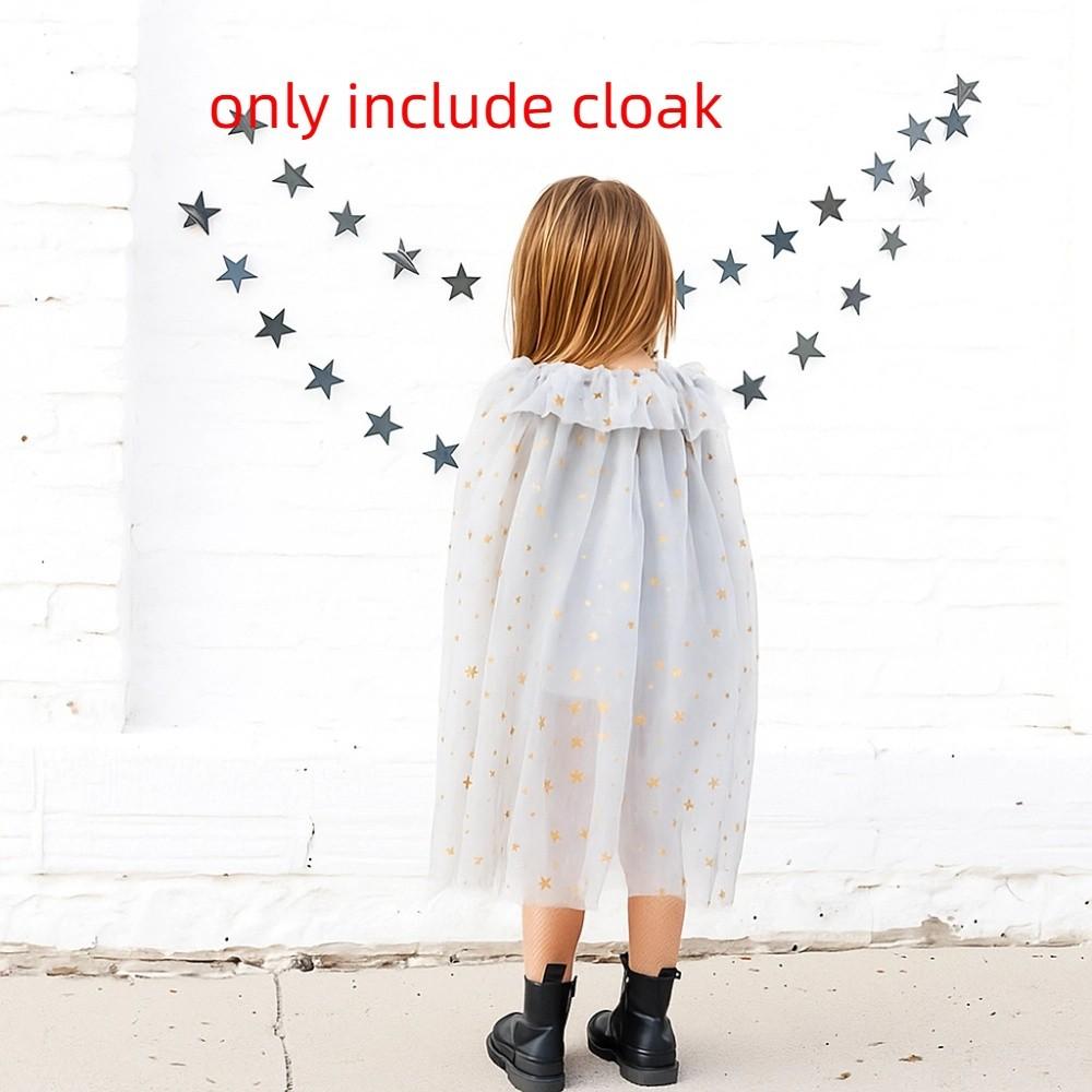 

Костюмы принцессы на Хэллоуин для детей, сетчатый плащ для косплея на Хэллоуин, мантии ведьм для девочек, косплей-платье серебряный