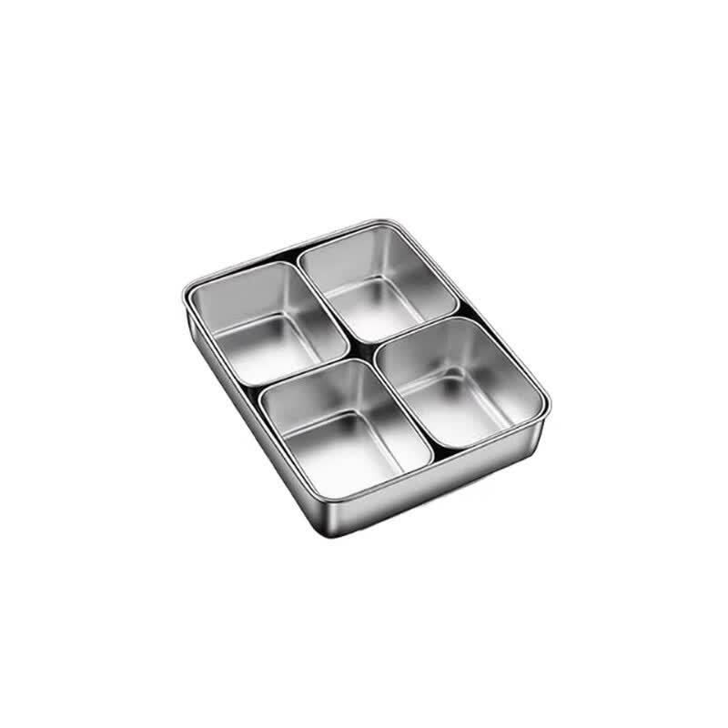 LIJIA KITCHENWARE Multi-Compartment Stainless Steel Seasoning Box