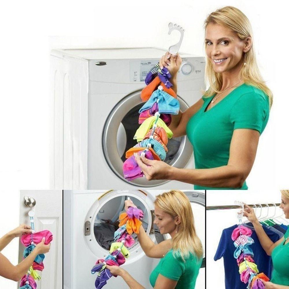3Pcs Plastic Sock Lanyard Large Capacity Sock Hanger Multifunctional Sock Drying Device  Laundry