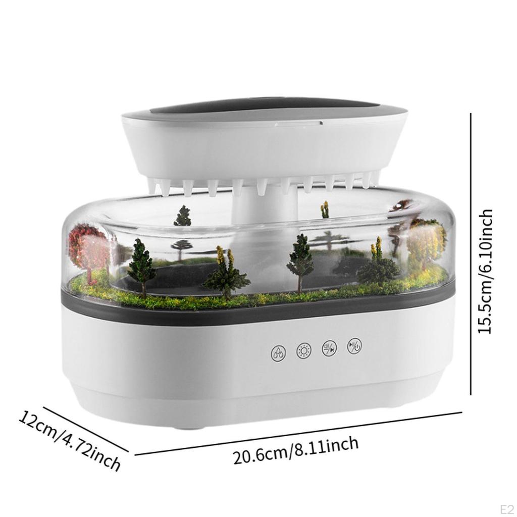 Micro Landscape Essential Oil Diffuser Raindrop Air Humidifier Water Drip Effect Aroma