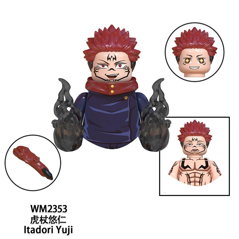 Anime WM6139 WM6140 WM6149 WM6201 Itadori Yuji Jujutsu Kaisen Set Mini Action Figure Toys Irthday Present Accessories