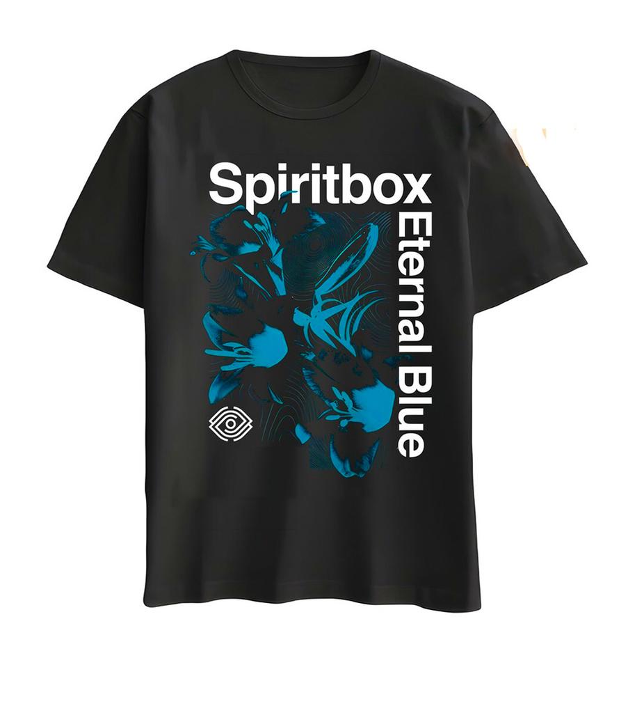 Maglietta Unisex Cotone Oversize Taglia Larga Spiritbox Eternal Blue Album Musica T-shirt Nera Unisex Tutte le Taglie UB112