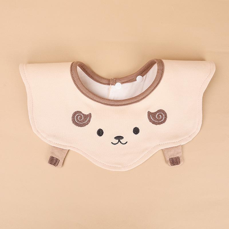 

Class A Pure Cotton Waterproof Embroidered Newborn Drool & Spit-Up Bib белый