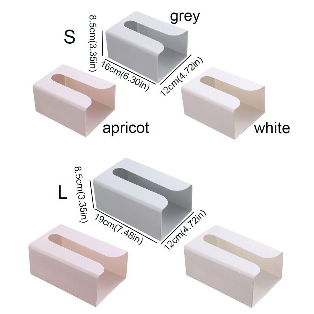 Self Adhesive Wall Mounted Tissue Box Space-saving Tissue Storage Box Living Room