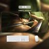 One Piece Leather Mouse Pad  Oversized Small Office Gaming Keyboard Pad Desk Pad Bristle Bracelet  Monkey D. Luffy  Roronoa Zoro  Decorative Desk Mat