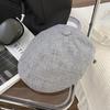 Vintage Beret Lightweight Cotton Linen Cap Uv Protection  Unisex Design Gift