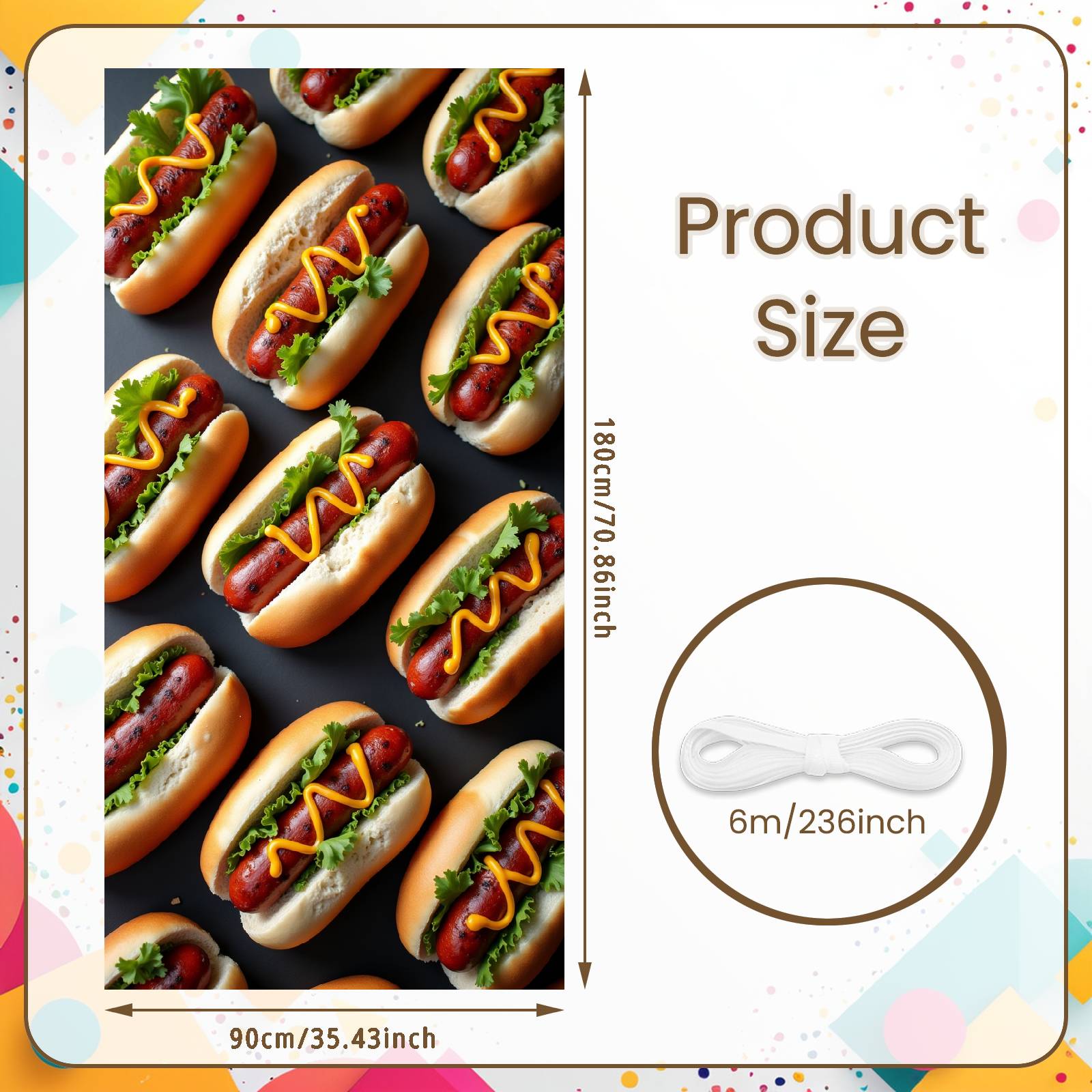 

Picnic Background Grilled Sausage Grilled Food Banner Outdoor Party Background High-Definition Print Banner