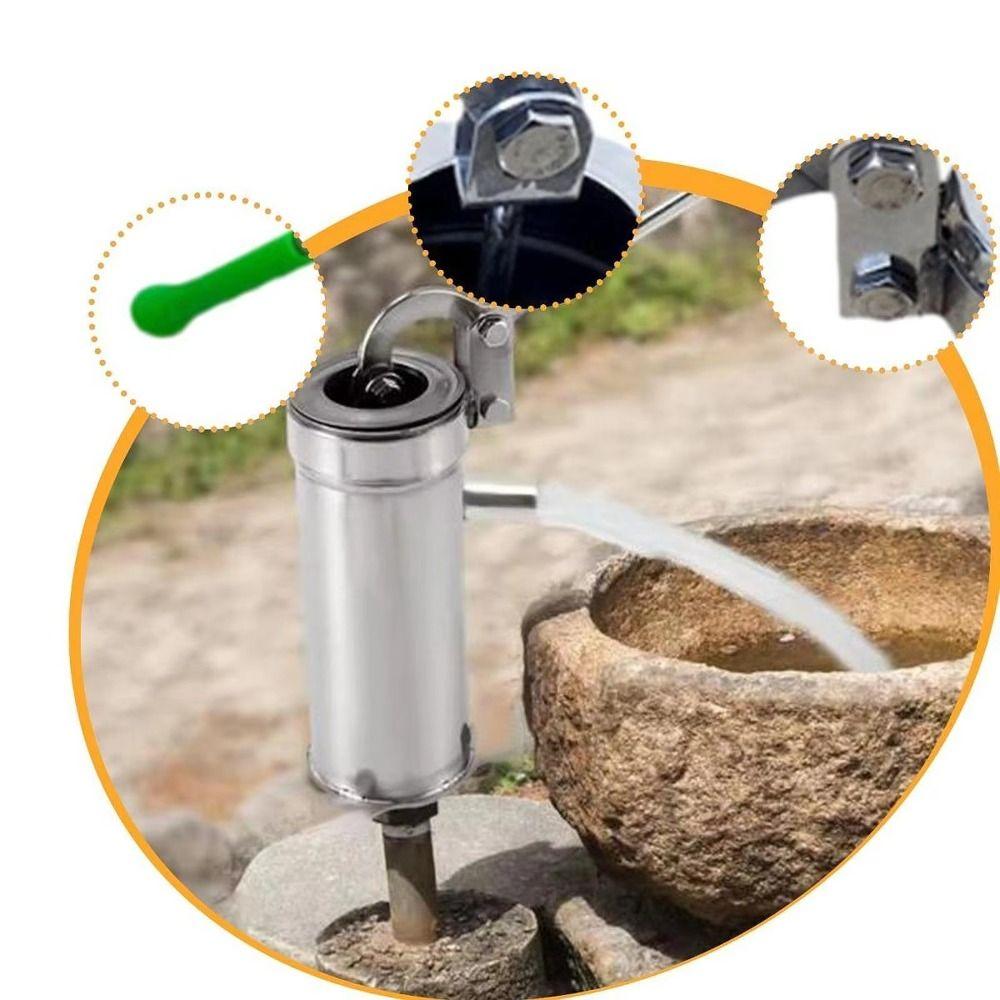 Ergonomic Handle Manual Well Pump Heavy Duty Hand Shake Water Pump Pitcher Pump  Home Garden