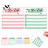 Student Study Organization Striped Planning Sticky Notepads, Task Memo Pads, Removable Page Markers Self-Adhesive Note Paper for Daily To-Do Lists And