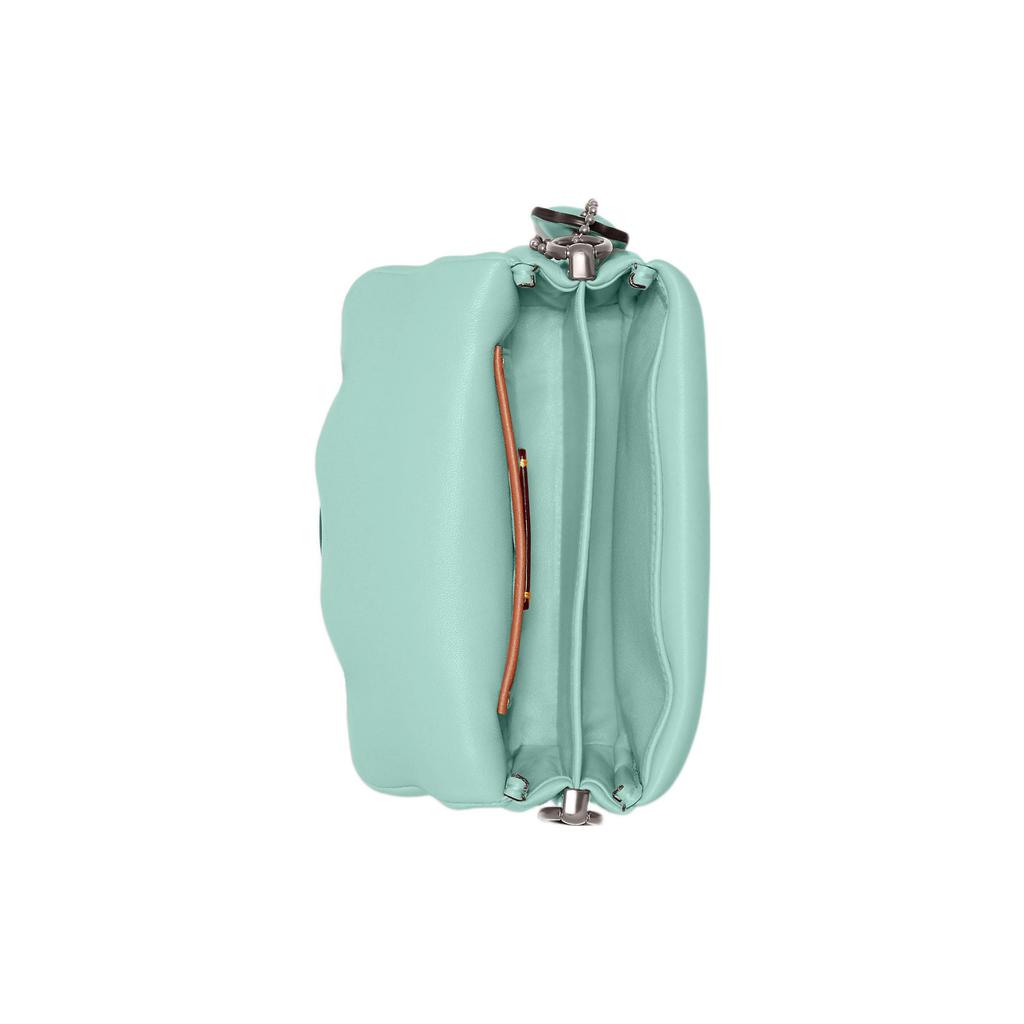 New COACH Tabby Nappa Leather Cloud Bag, Shoulder Bag, Crossbody Bag, Handbag Small Women's Cyan C3880-LHVSE