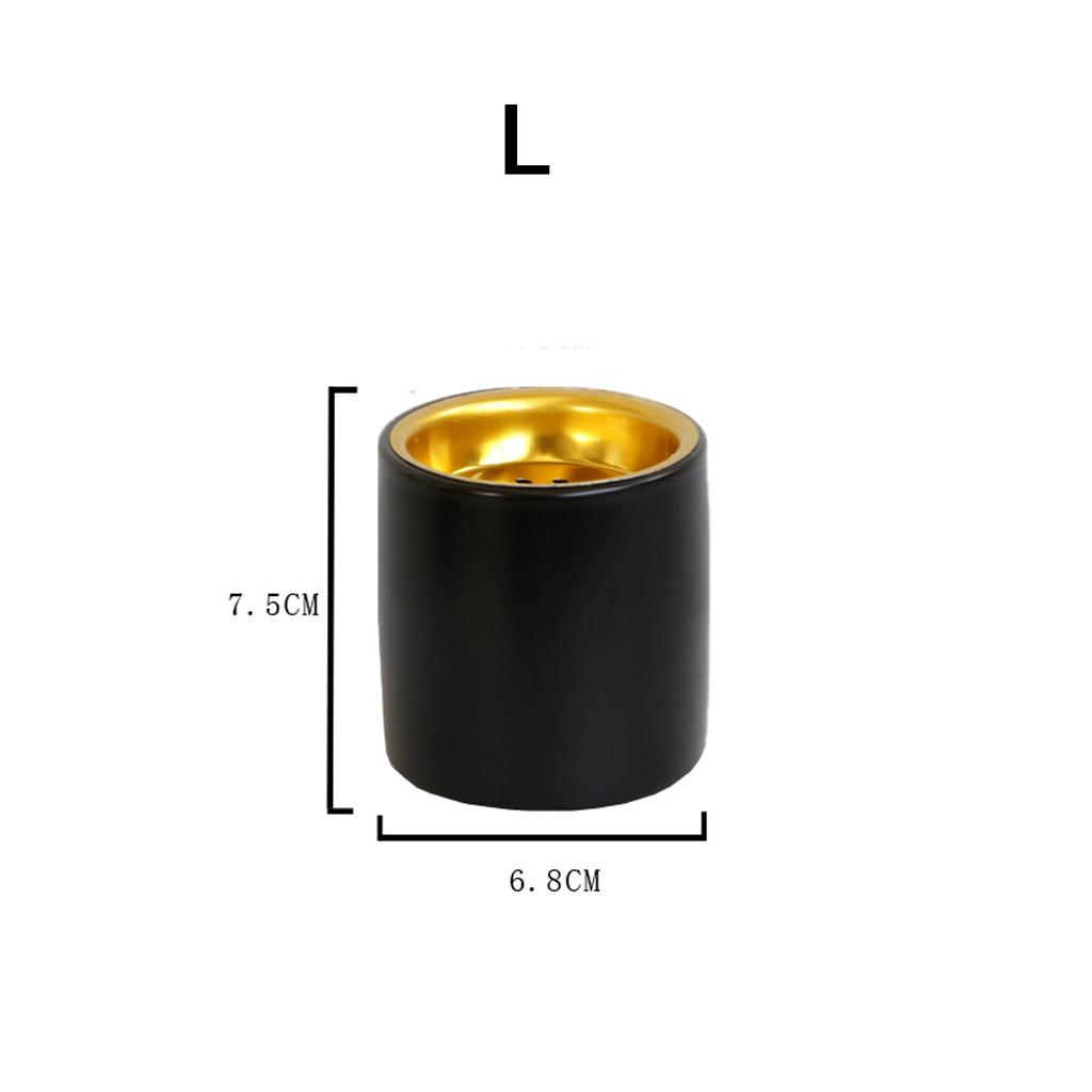 Ceramic Burner House Office Yoga Decoration , Black L, as described