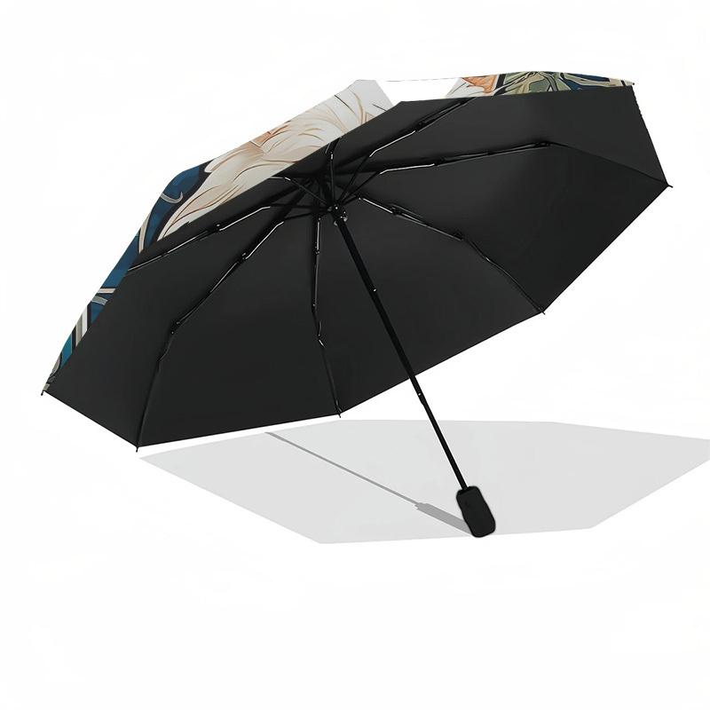 1pc Art Nouveau Cat Portrait Umbrella with Plastic Handle,Suitable for All Seasons Home Travel Outdoor UmbrellaDD205