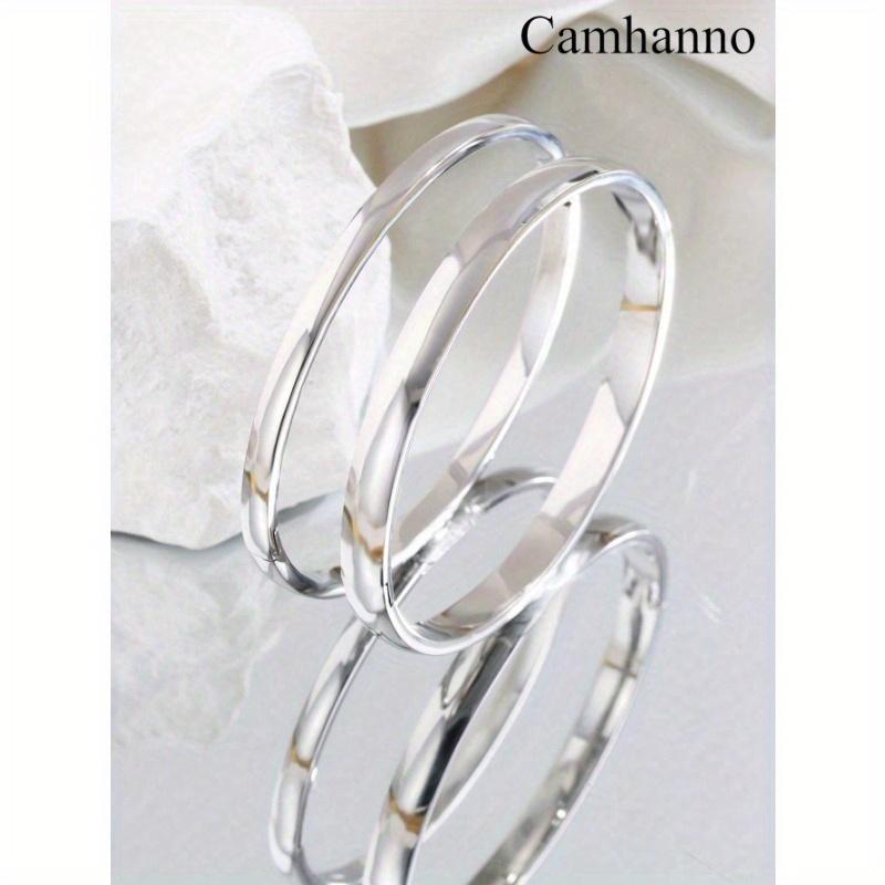 Couple's Titanium Steel Mirror Finish Minimalist Bangle