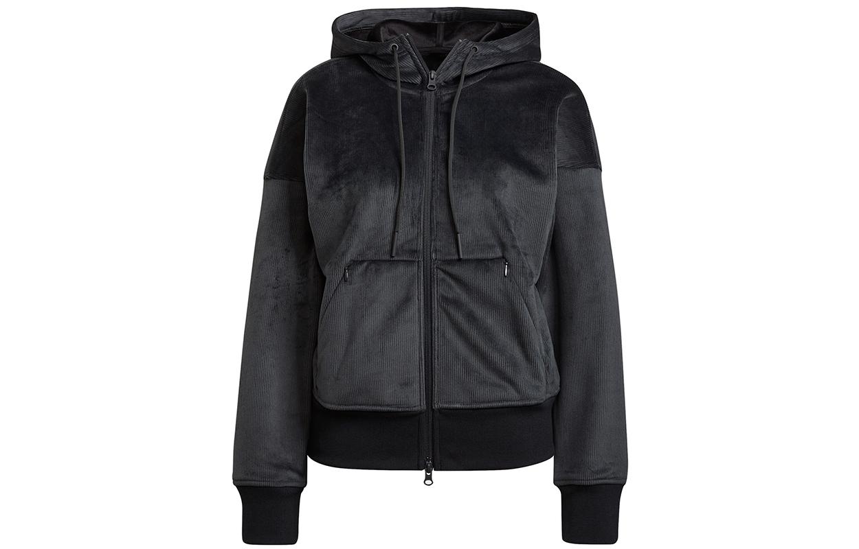 Adidas Jackets Women s Black Hooded Moderate Other H15955 S