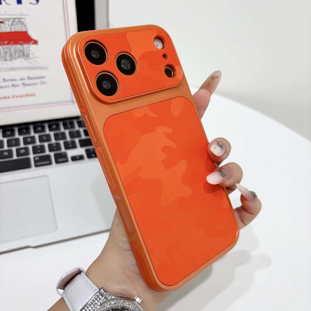 Anti-Slip Full Coverage Leather Texture Phone Case for iPhone 17 Pro Max, Compatible with 16 Pro Max