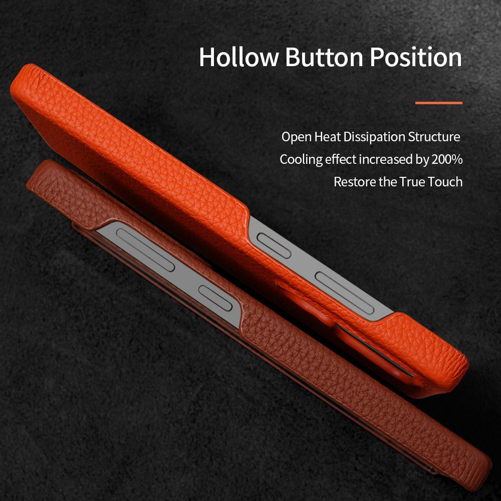 for Magsafe Case for Samsung Galaxy S24 S25 Ultra Plus Natural Cowhide Lychee Leather Magnetic Protector Luxury Phone Back Cover