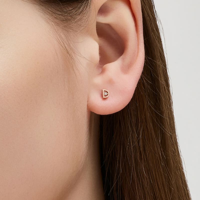 DIDIER DUBOT Miss Doo Gold One-Sided Piercing JDRER5S414S