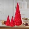 1PC Mini Glitter Tree Props Christmas Tree Ornaments Chirstmas Conical Party Sequins Home Decor