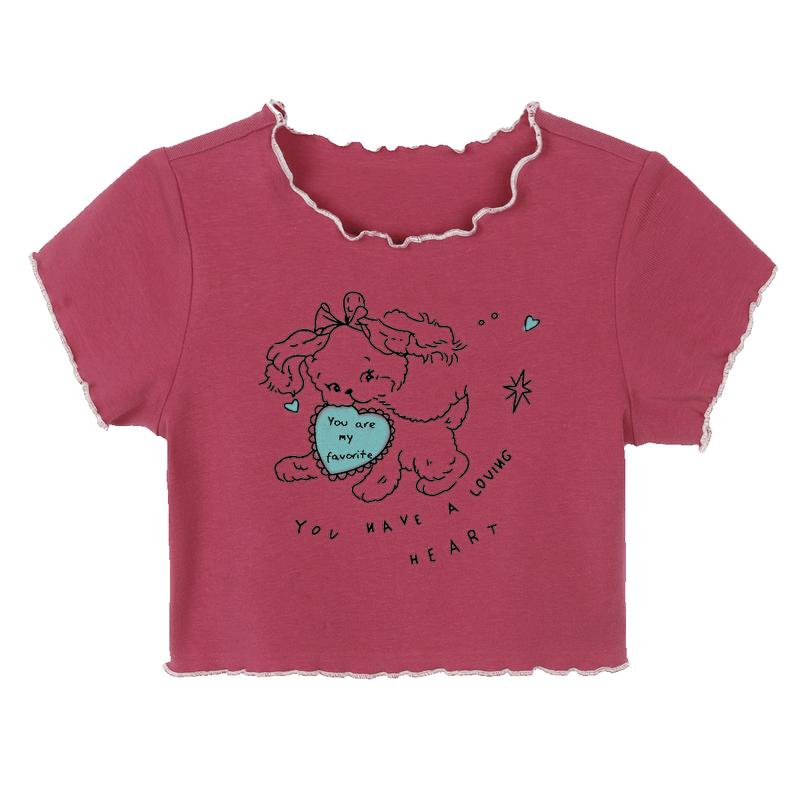 LUSON Baby Girls  Ruffle Short-Sleeve T-Shirt 100