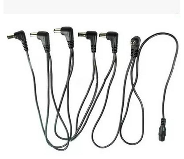 wsmith Multi-Head Single Effect Pedal Power Cable - 1 to 3/4/5/6/8 Elbow Topology