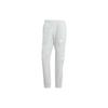 Striped Casual Mid-Waist Tapered Knit Sports Pants Men Bottoms Silver IJ8860