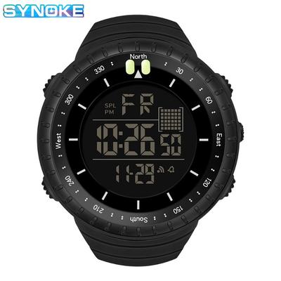 Top Brand Men's Sports Electronic Watch Outdoor Mountaineering Multifunctional Luminous Large Screen Waterproof Trendy Student Watch