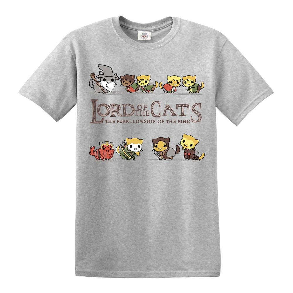 Lord of The Cats Funny TShirt LOTR Parody Kittens Unisex TShirt Cat Gift Top Unisex T-Shirt L