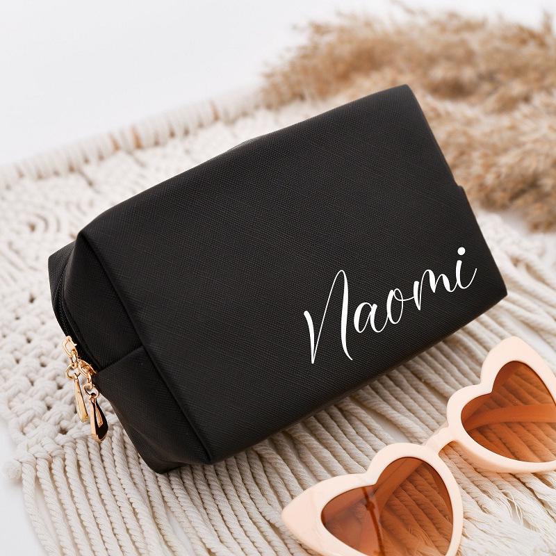 Přenosná vodotěsná cestovní taška na make-up a toaletní potřeby - Malá velikost, PU materiál