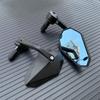 1 Pair Aluminum 7/8" 22mm Motorcycle Rearview Mirrors Universal Scooter Bar End Handlebar Mirror Rear View Mirror Accessories