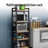 Bieying 3-stöckiges Boden-Küchenschrank-Lücken-Aufbewahrungsregal