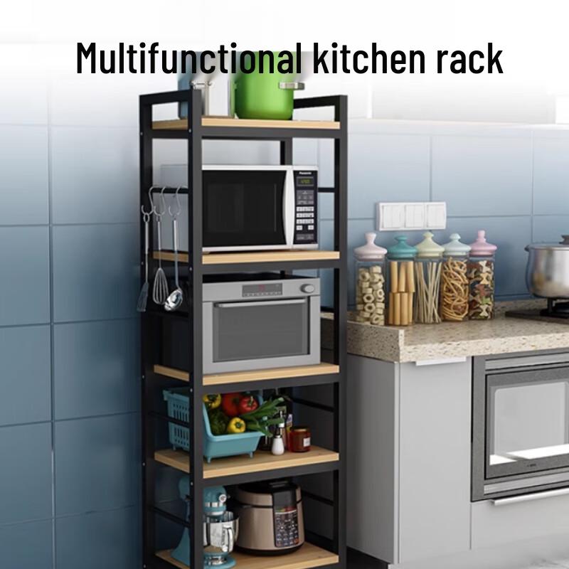 Bieying 3-stöckiges Boden-Küchenschrank-Lücken-Aufbewahrungsregal
