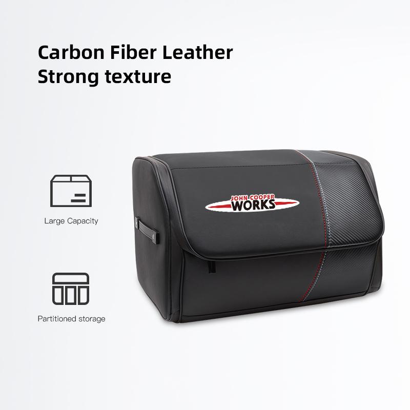 

Car High-capacity Leather Storage Bag Car Trunk Organizing Box For BMW Mini Works Cooper F54 F55 F56 F57 F60 R50 R52 R53 R55 R56