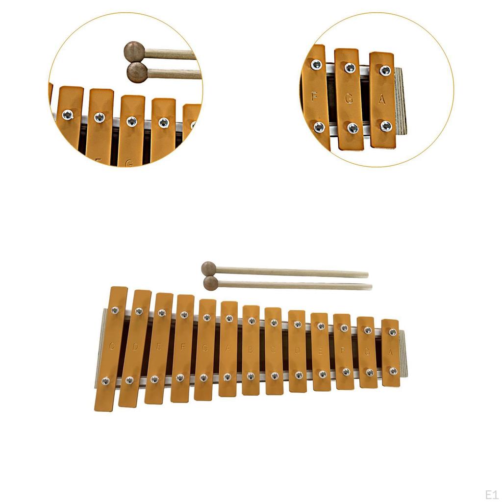Xylophone Percussion Instrument with Mallets Hand Knock Piano Musical Toy for School Orchestras
