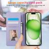 Wrist Strap Leather Wallet with Card Holder Phone Case for IPhone 16 Plus 15 14 13 12 Mini 11 Pro Max XS XR 7 8 Protective Cover