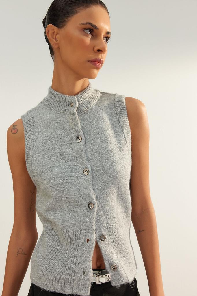 Women's Elegance Style Cardigan Limited Edition Black Soft Textured Knitwear Cardigan