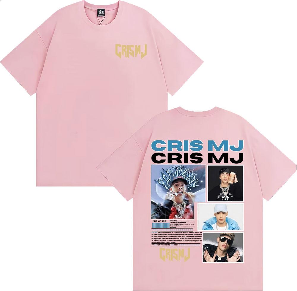 2025 Summer Rap Singer CRIS MJ Album Tour Cover New Hot-seling Men's Women's Retro 90s Hip-hop Street Casual Cotton T-shirt Y2k
