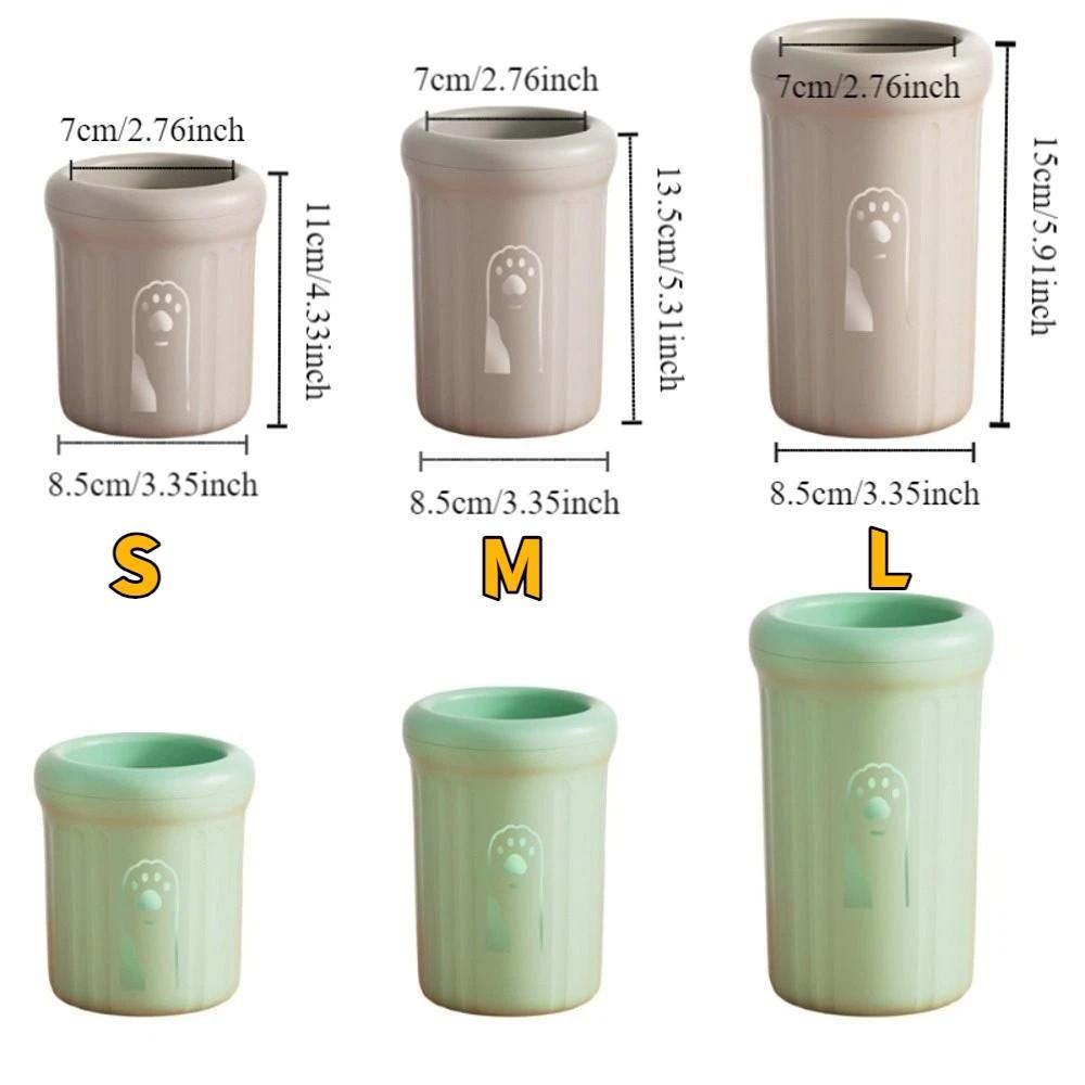 Detachable Pet Foot Washing Cup Soft Quick Wash Cat Foot Cleaning Cup Portable Press Cleaner Dog Foot Washer Paw Maintenance